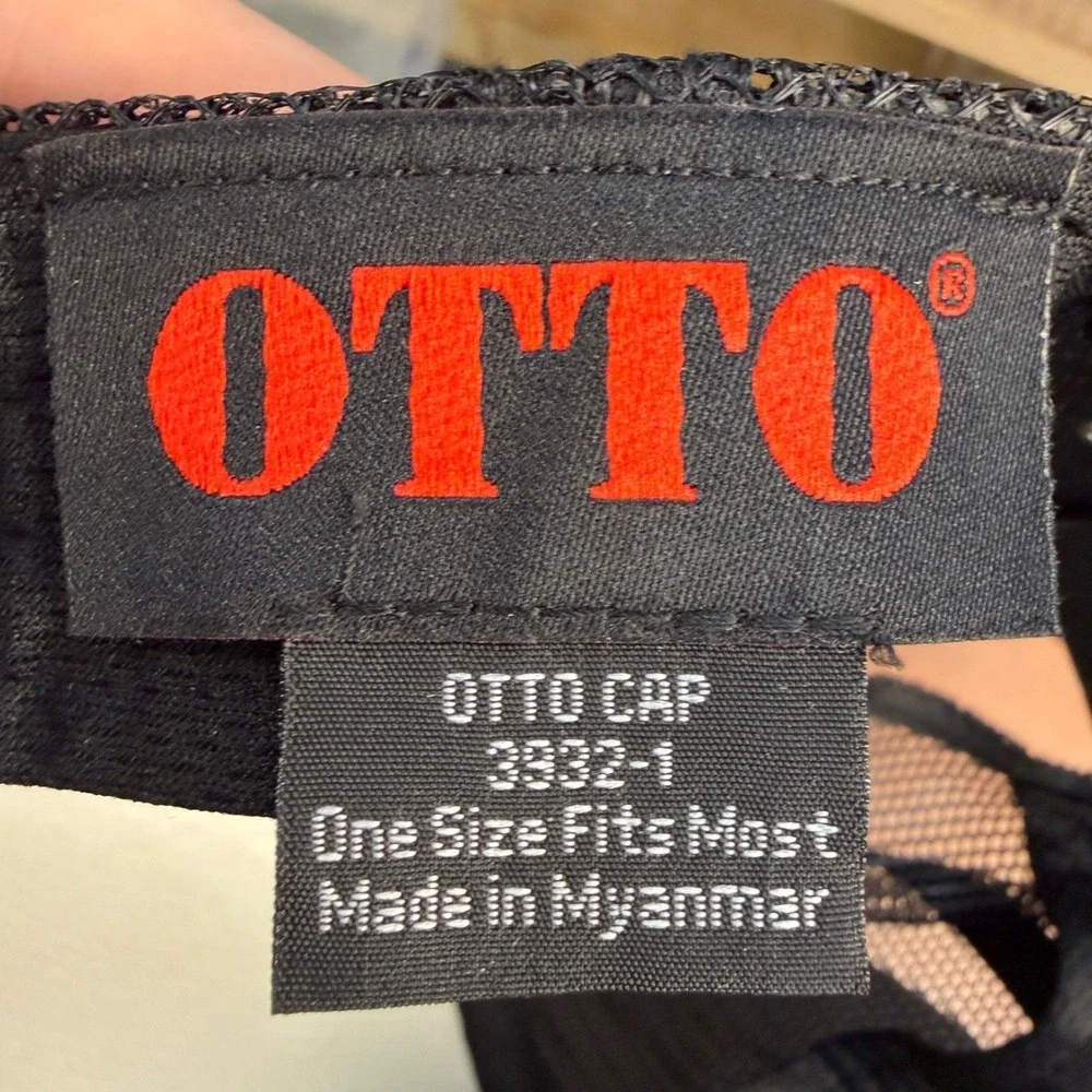 Otto Blackpoint Incident Response Hat Black Foam Trucker Snapback Cap 3932-1